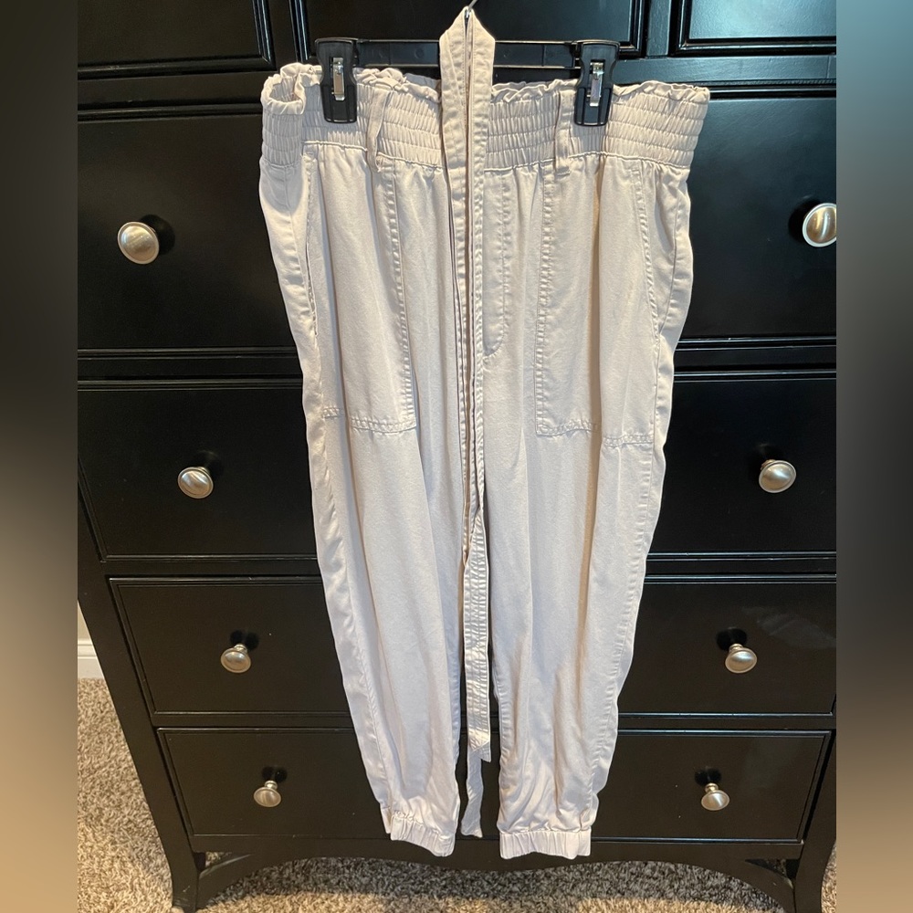 Abercrombie & Fitch Belted Jogger Pants, Size Large